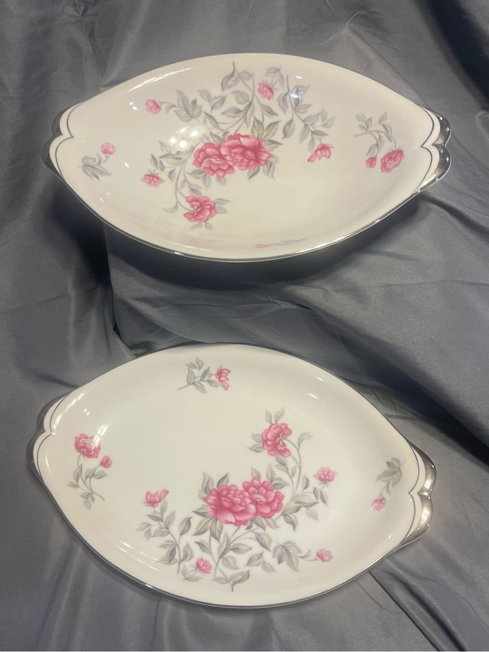 Vintage Mieto Norleans Princess Collection Serving Platters Set Of 2